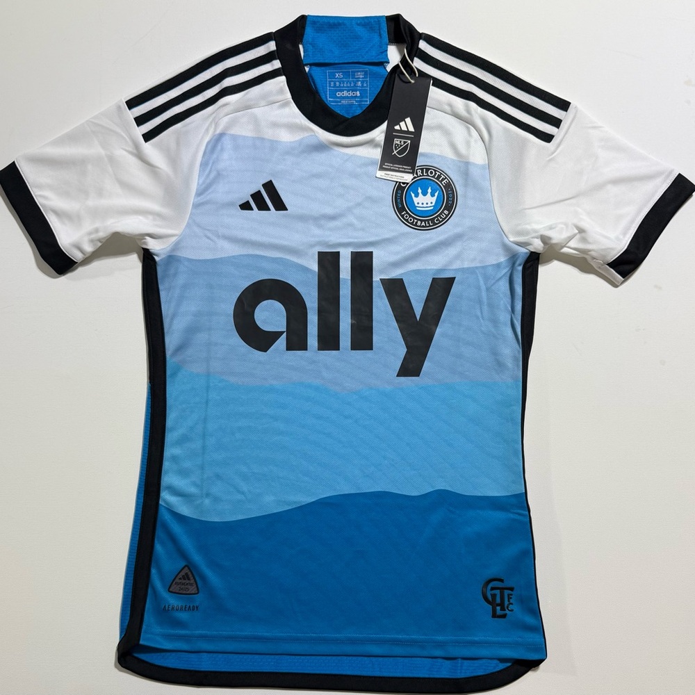 Charlotte FC 24/25 Home Authentic Jersey Adidas Men's Size XS.
